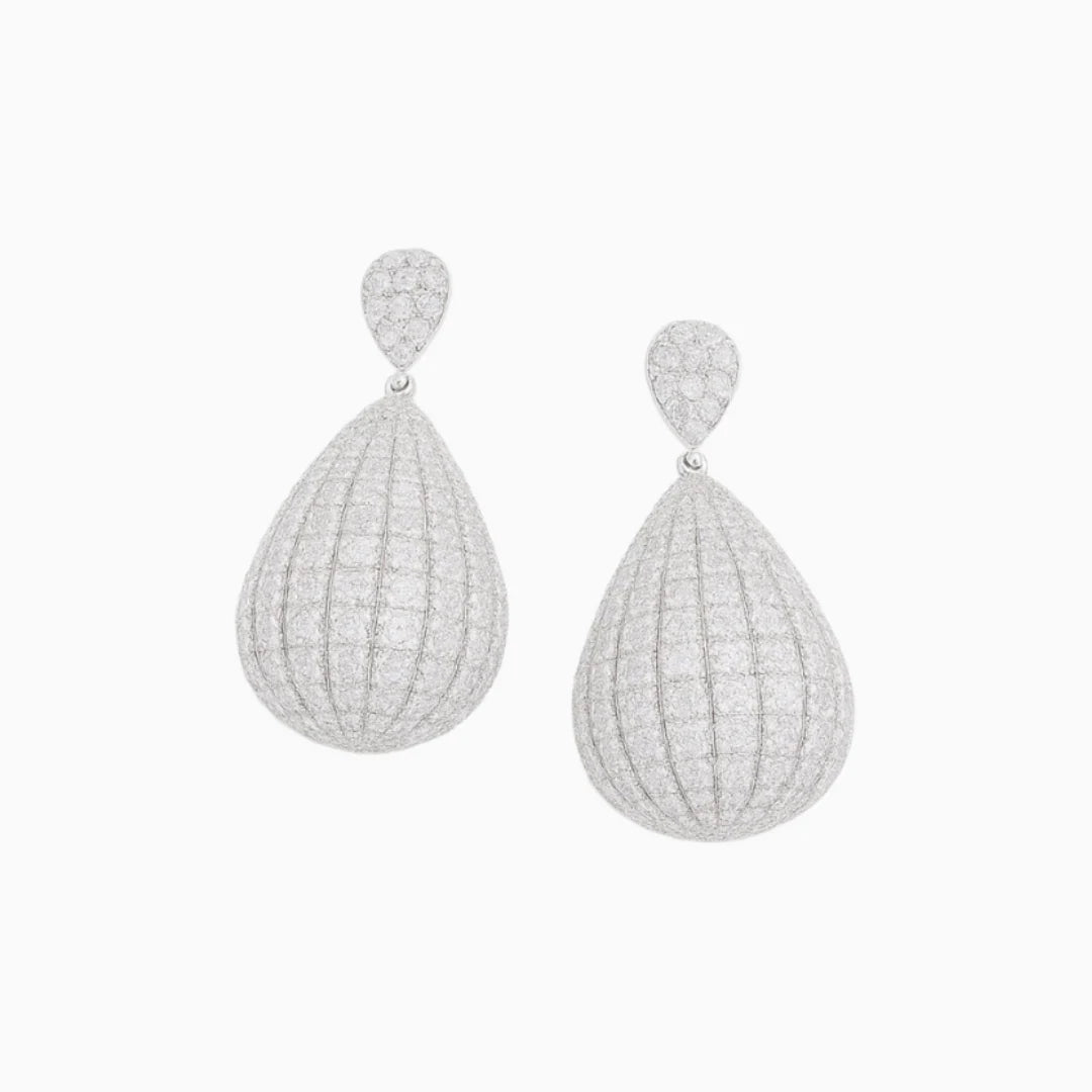 Vioraia Amira Frost Drop Earrings