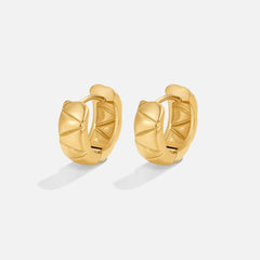 Vioraia Allison Chunky Hoop Earrings