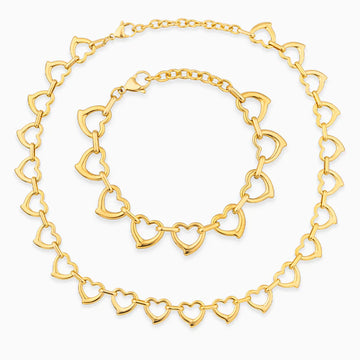 Vioraia Lux Hearts All Around Jewelry Set