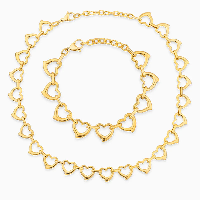 Vioraia Lux Hearts All Around Jewelry Set