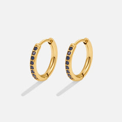 Vioraia Blue Eternity Hoop Earrings