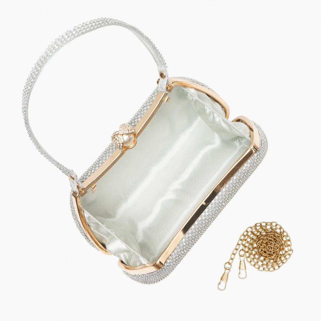 Vioraia (CS) Vintage Rhinestones Glitter Handbag