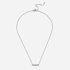 Vioraia Rina Silver Bar Necklace