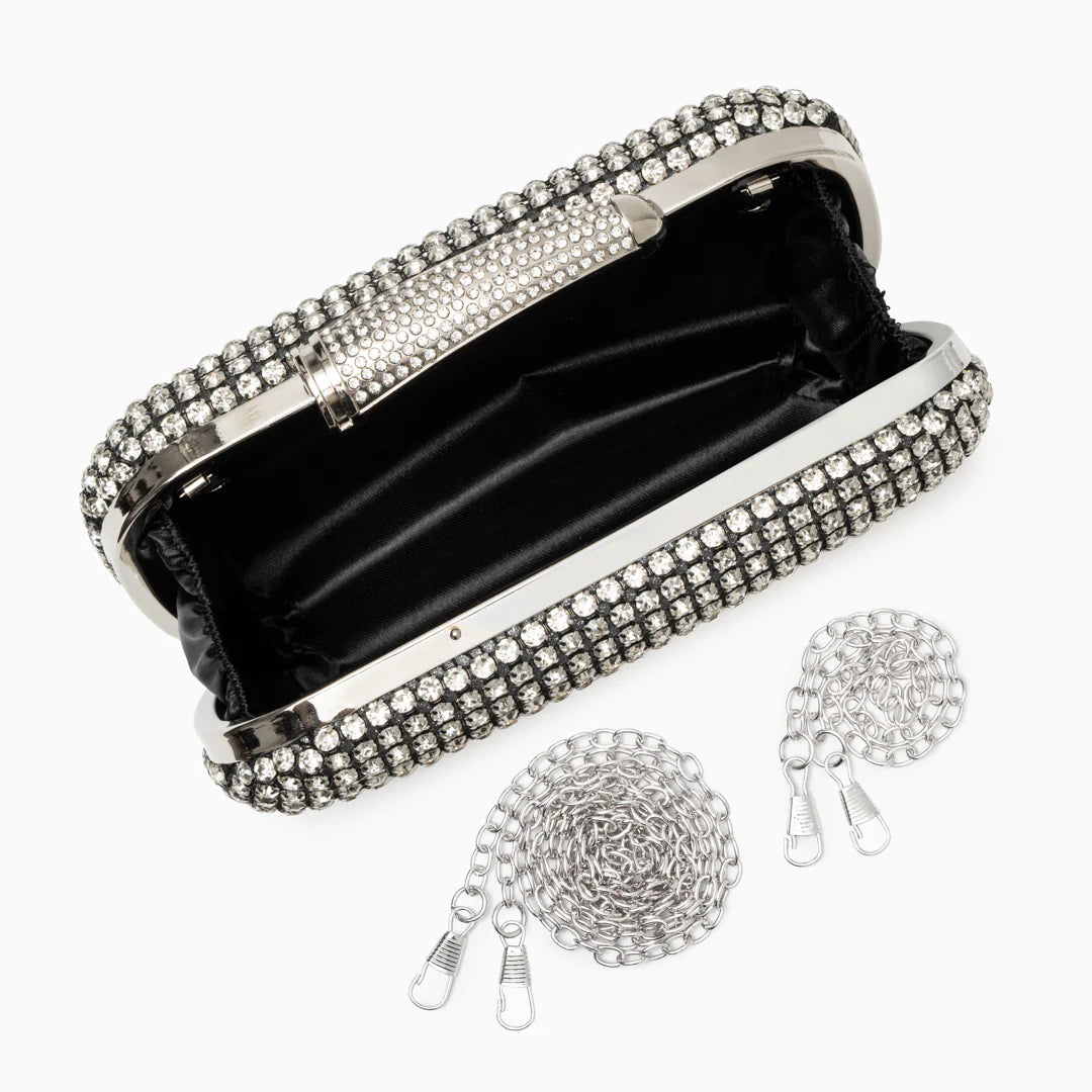 Vioraia (CS) Sara Diamond Encrusted Clutch Bag