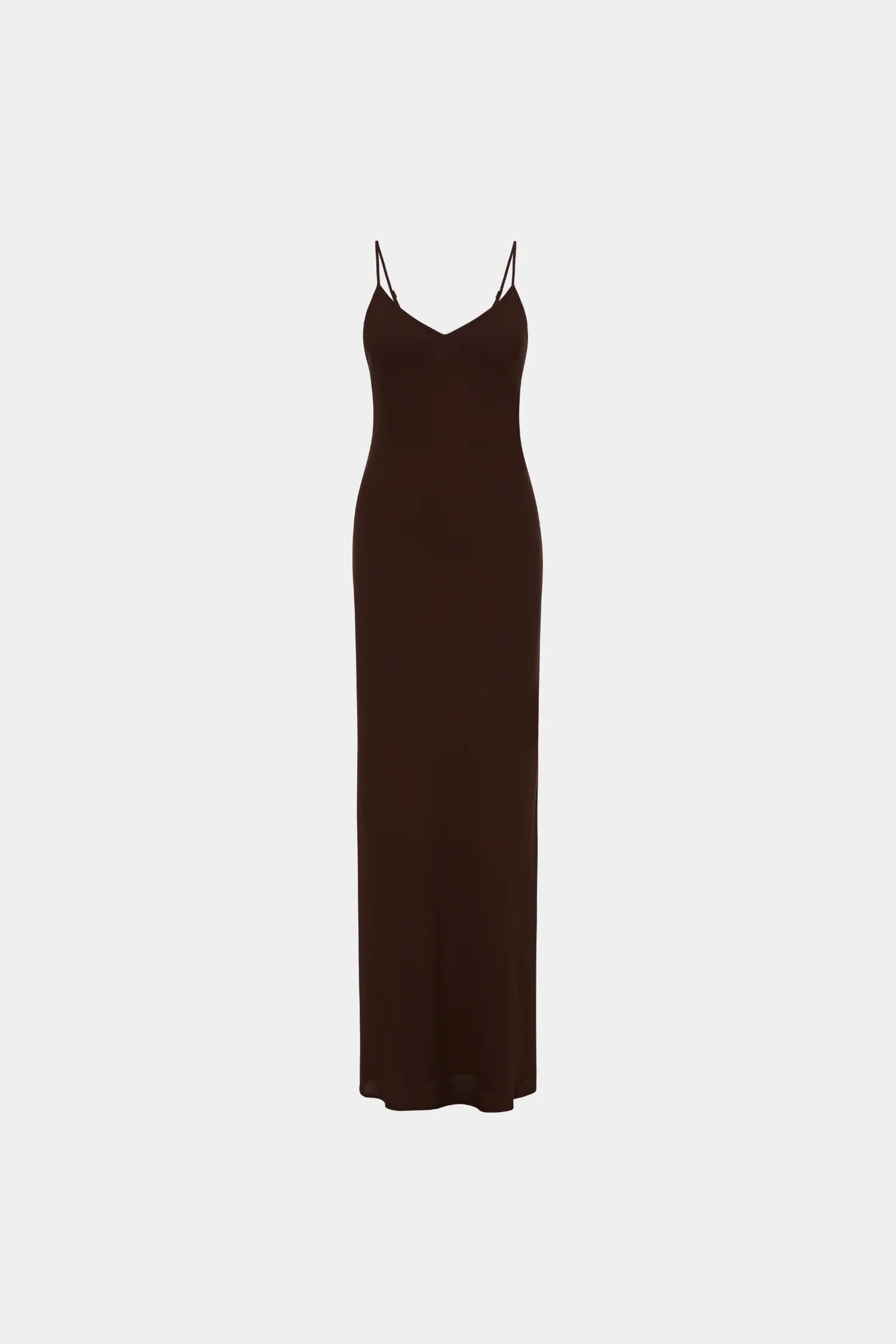 Georgette Maxi Dress | Chocolate