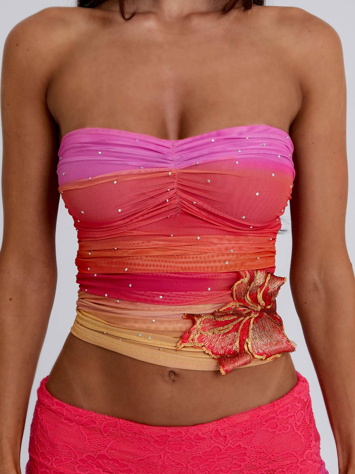 Lucy's HALLIE TOP OCEAN SUNSET