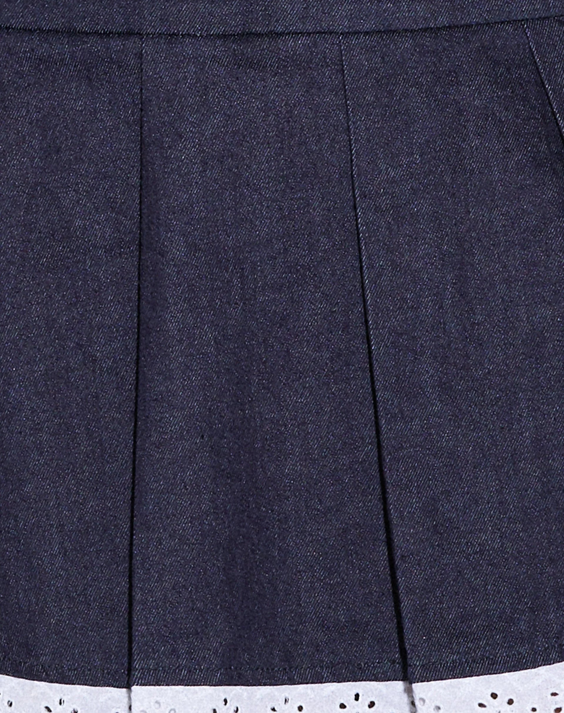 Pramuda Bandeau Mini Dress in Indigo Chambray