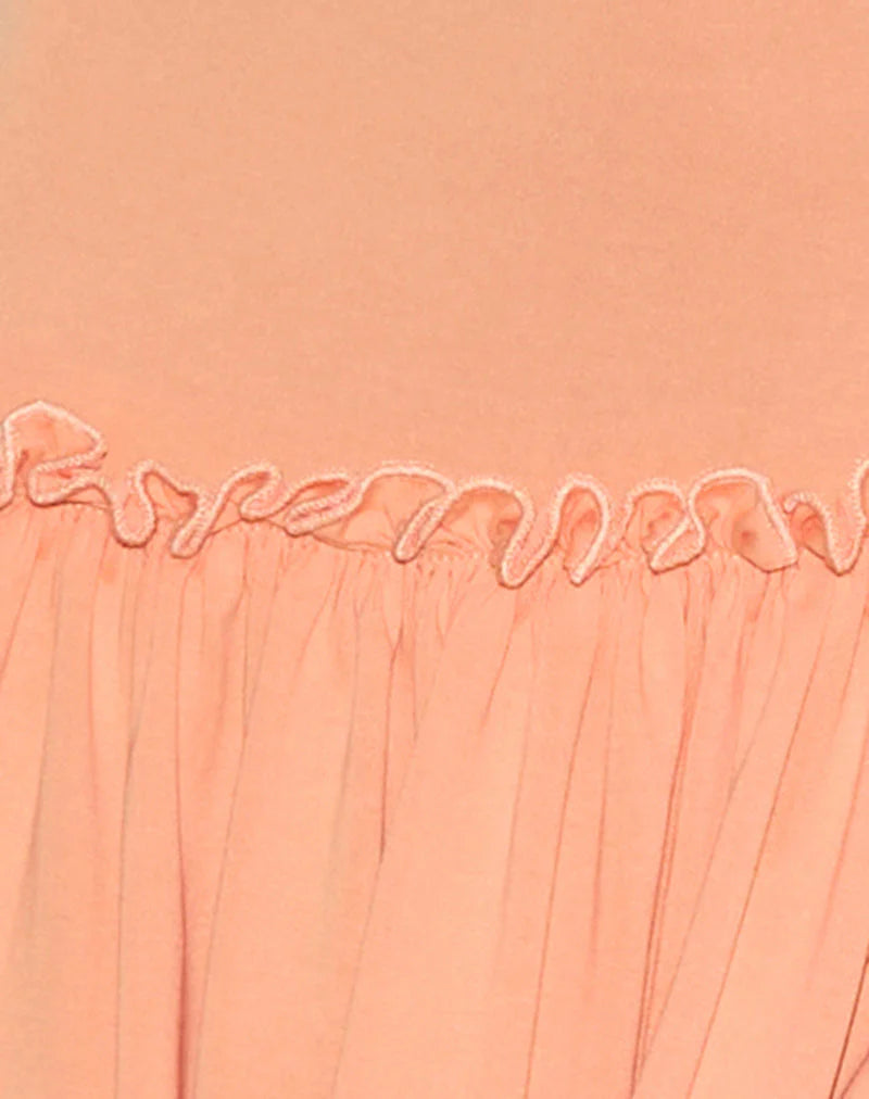 Suvi Cami Mini Dress in Coral
