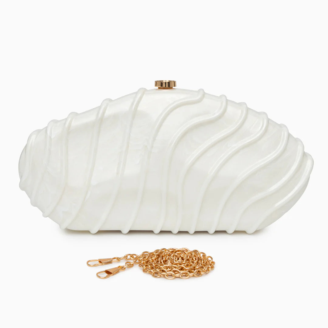 Vioraia Ravyn Shell Clutch Bag