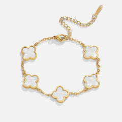 Vioraia White Clover Bracelet
