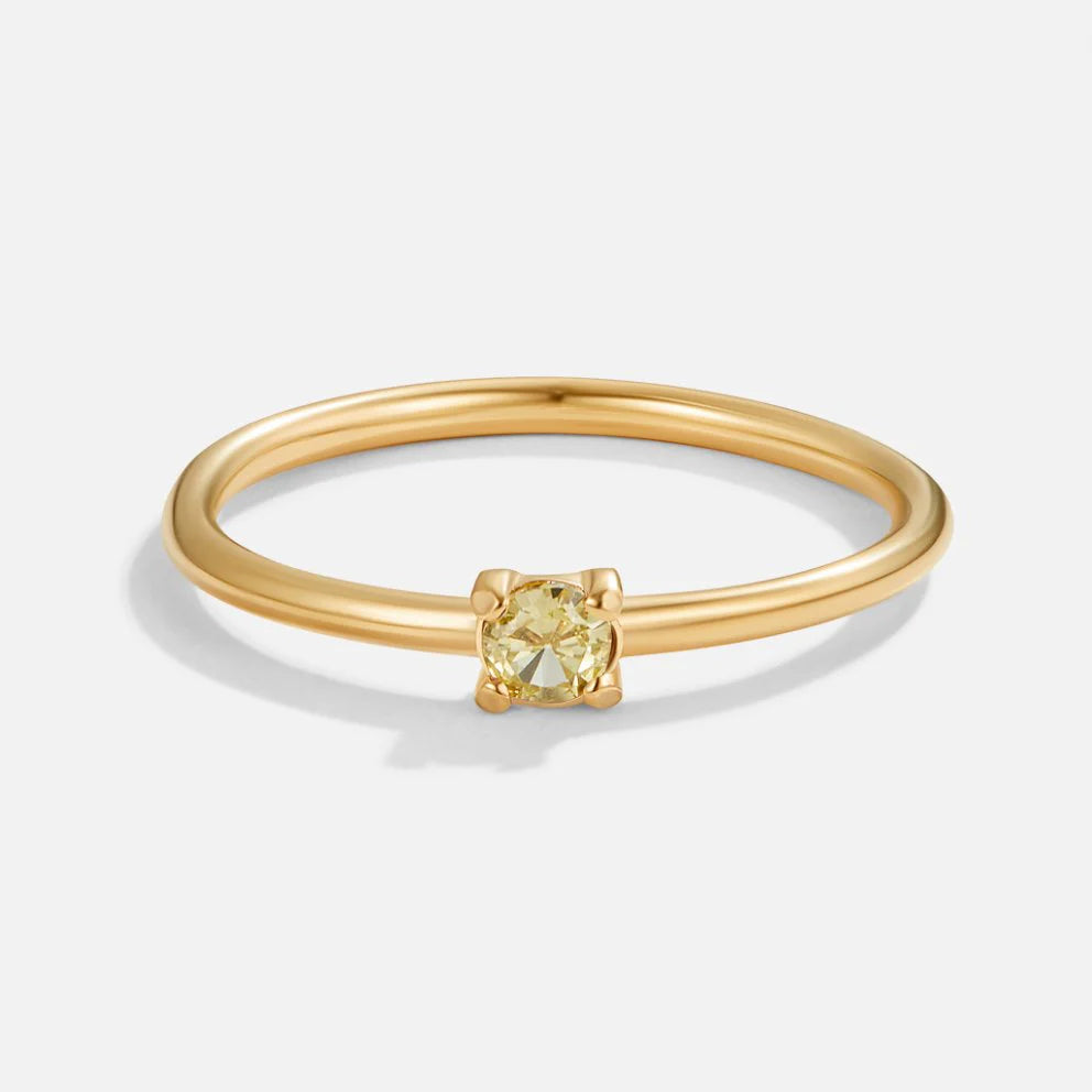 Vioraia Birthstone 18K Gold Rings