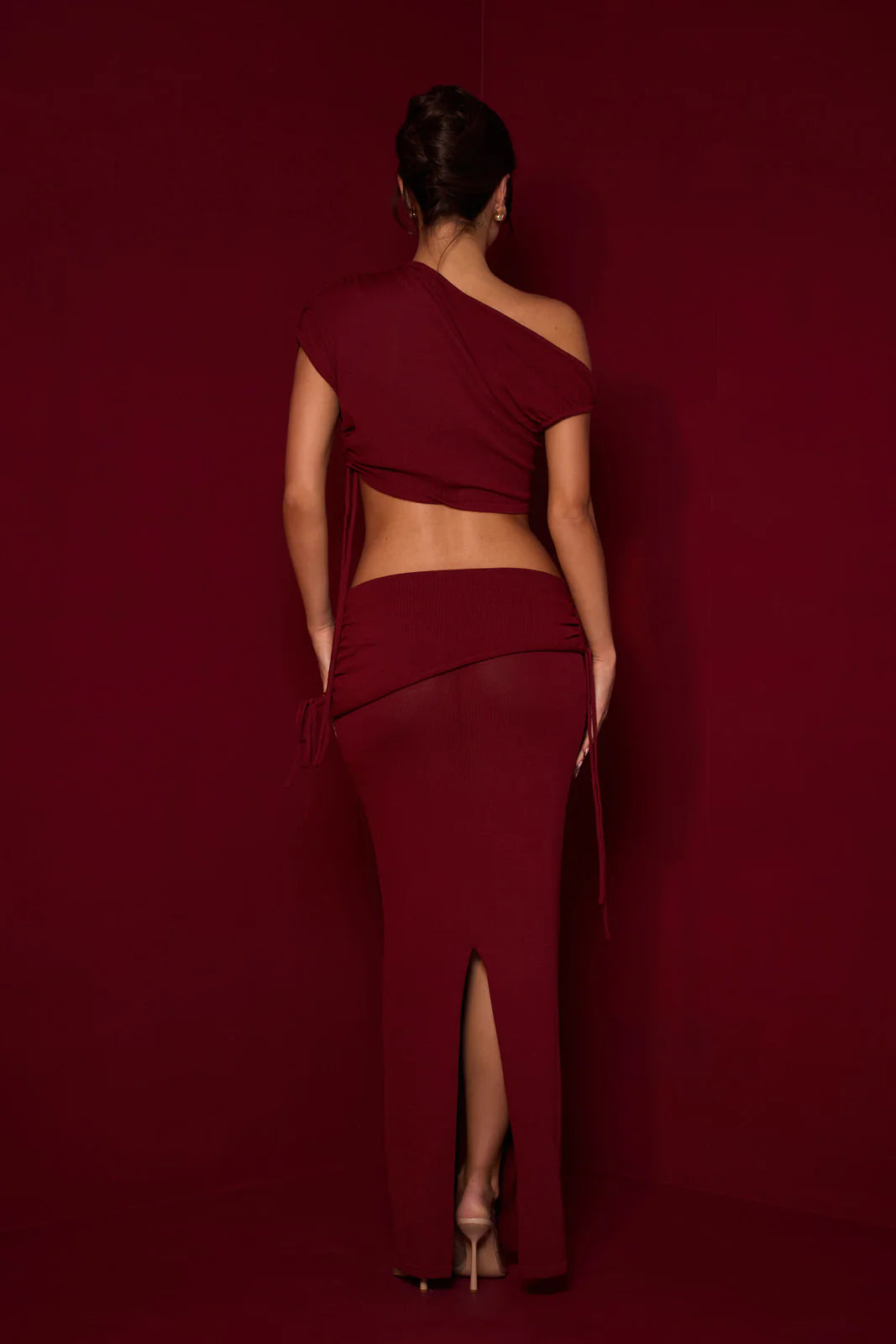 YRIS KNIT CO-ORD | WINE - SALE