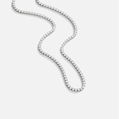 Vioraia Lexi Silver Crystal Necklace
