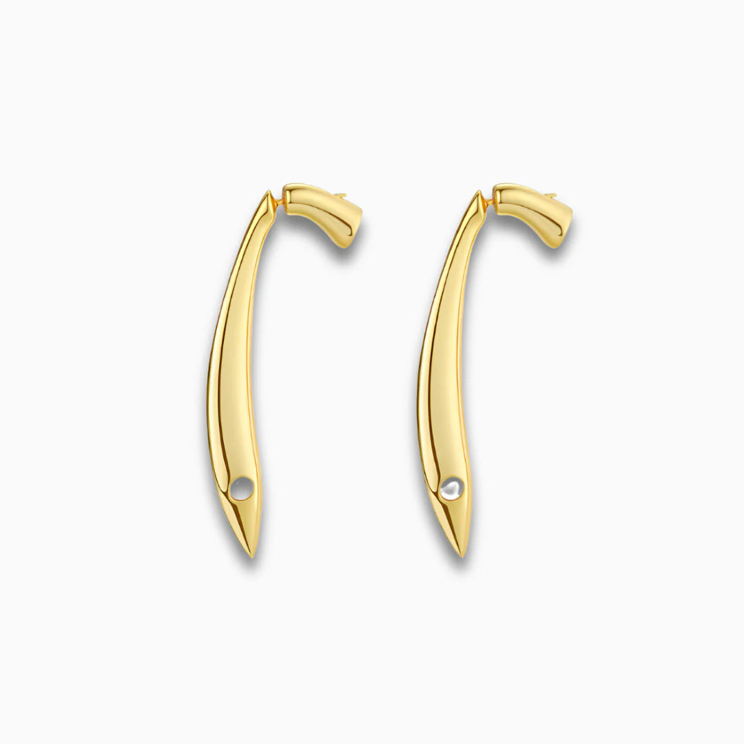 Vioraia Lana Sleek Arc Earrings