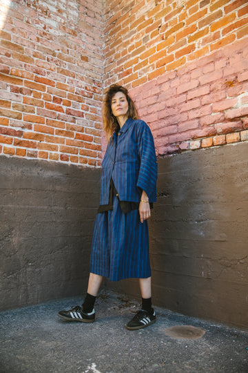 Vintage Navy Blue Skirt