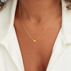 Vioraia Letter Heart Necklace