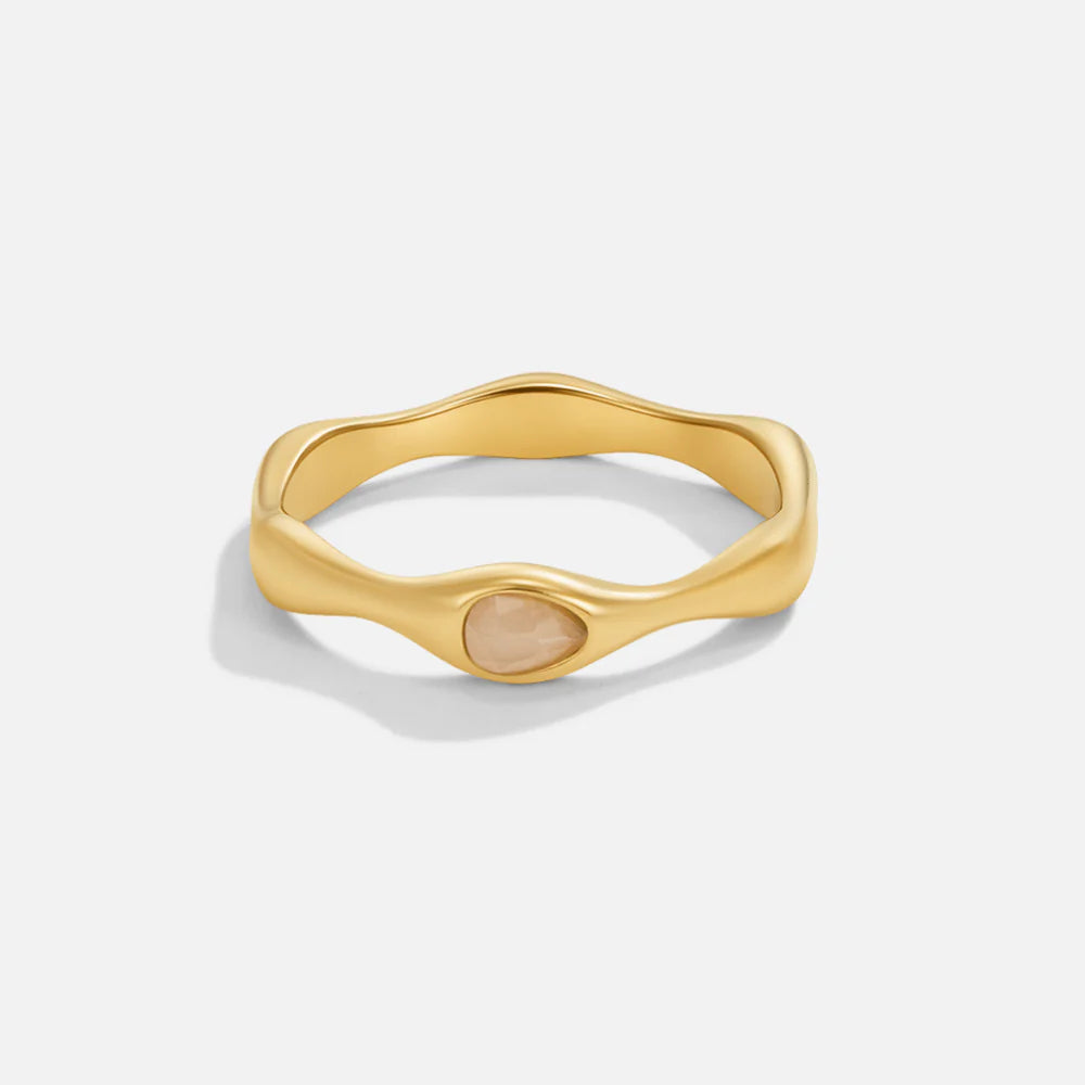 Vioraia Amalfi Wave Gold Ring