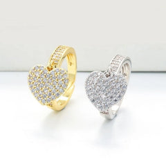 Vioraia Sparkling Heart Ring