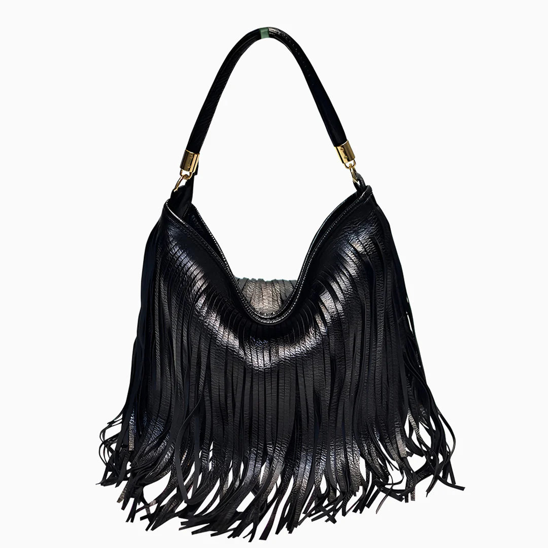 Vioraia Edina Tassel Crossbody Bag