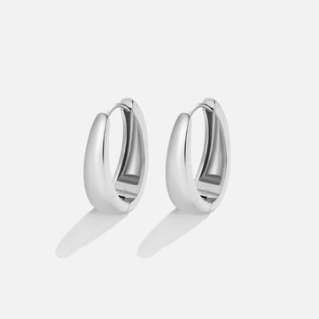 Vioraia Valentina Silver Hoop Earrings