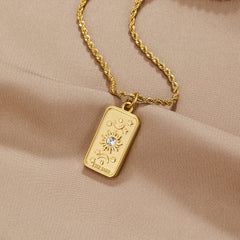 Vioraia ‘The Sun’ Tarot Pendant Necklace