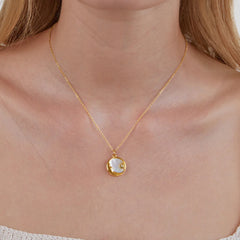 Vioraia Dreaming in the Clouds' Moon & Star Necklace