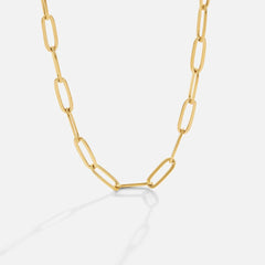 Vioraia Paperclip Gold Necklace