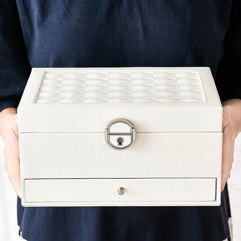 Vioraia Premium Double Layer Jewelry Box