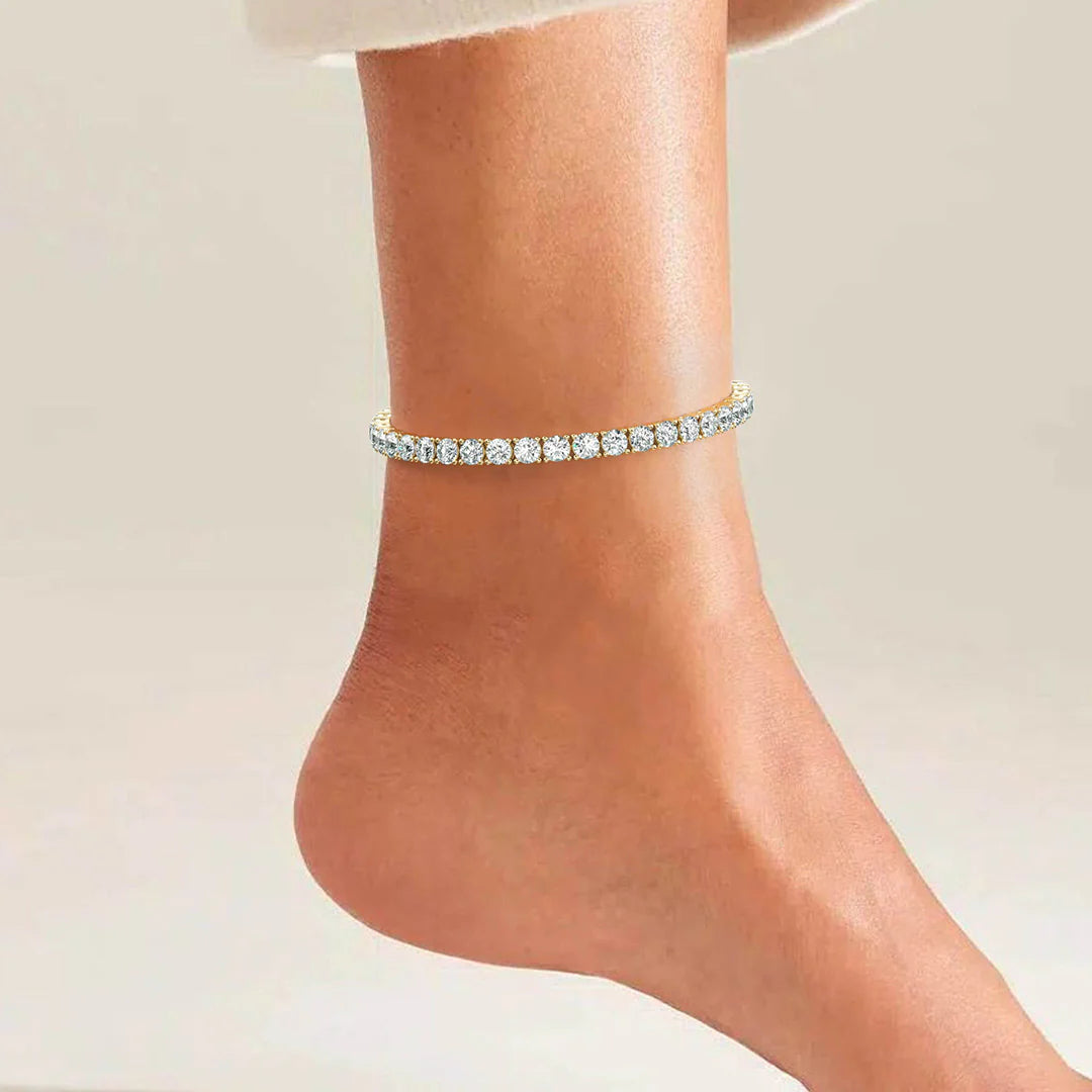 Vioraia Sparkling Tennis Anklet