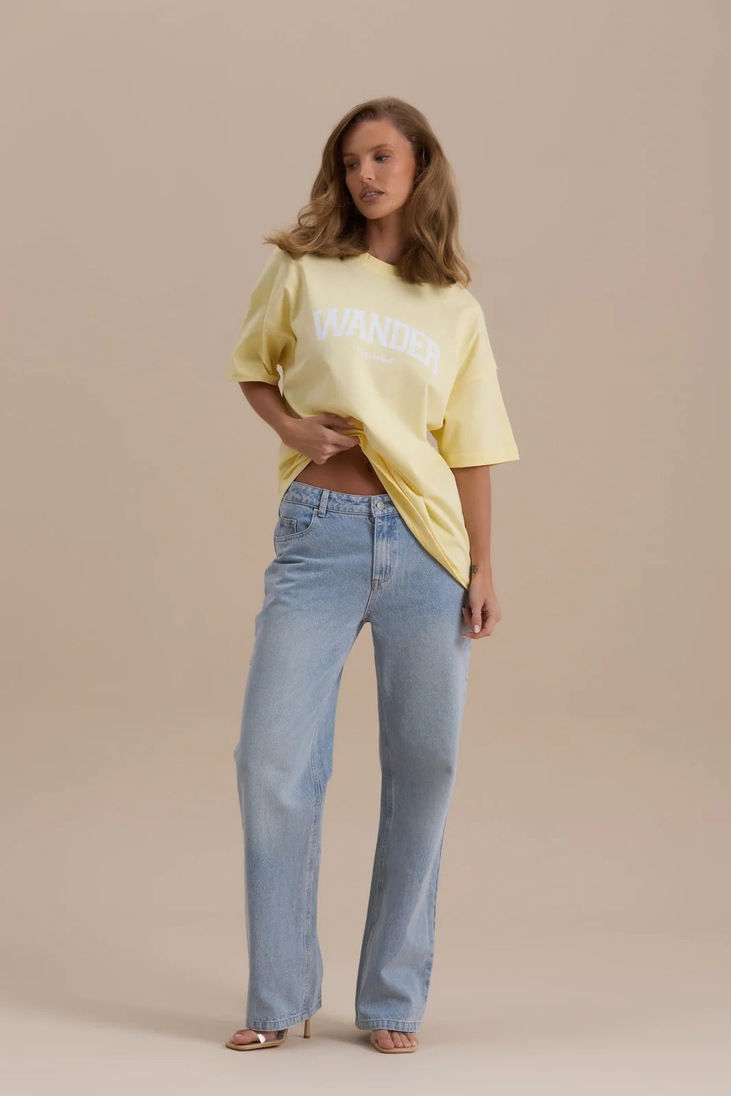 WANDER OVERSIZED T-SHIRT | LEMON