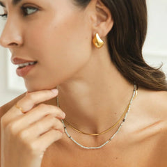 Vioraia Neesa Stone Beads Layered Necklace