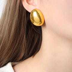 Vioraia Kiara Molten Curve Studs