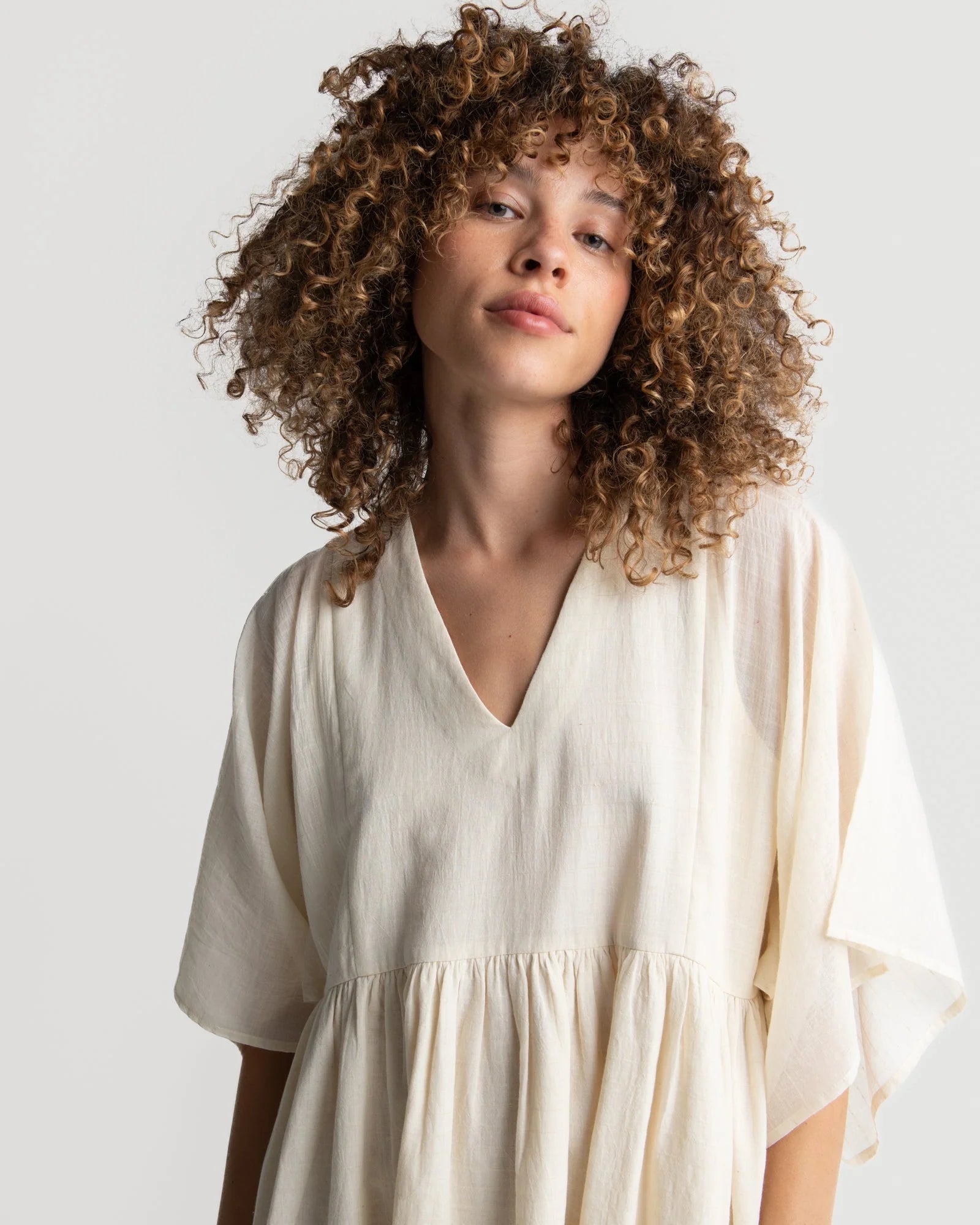 Boxy Sleeve Summer Dress