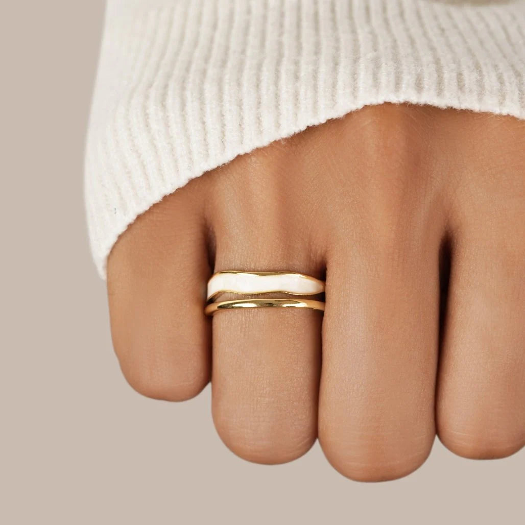 Vioraia Layered Sahara Gold Ring