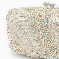 Vioraia Sparkling Leaves Clutch Bag