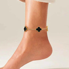 Vioraia Clovers Anklet