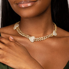 Vioraia Grandeur Cuban Hearts Choker