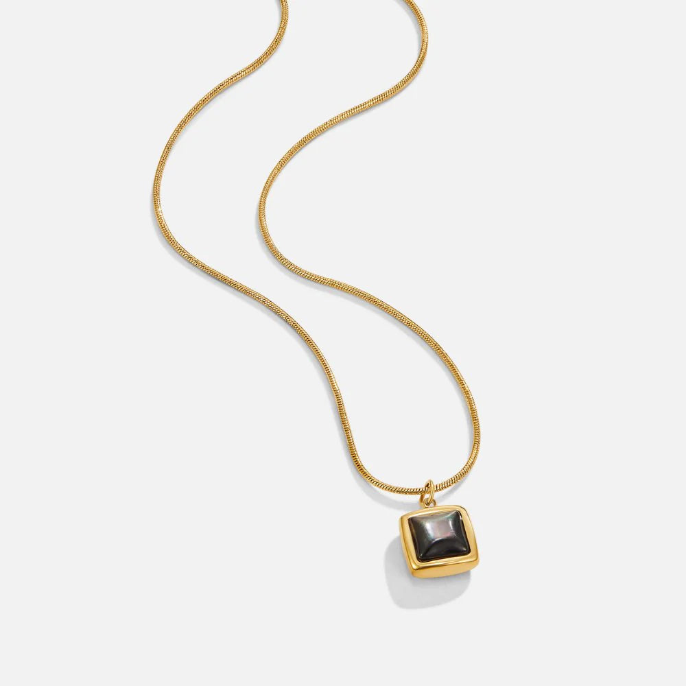 Vioraia Riva Midnight Black Pendant Necklace