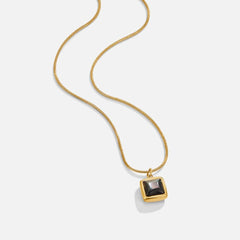Vioraia Riva Midnight Black Pendant Necklace