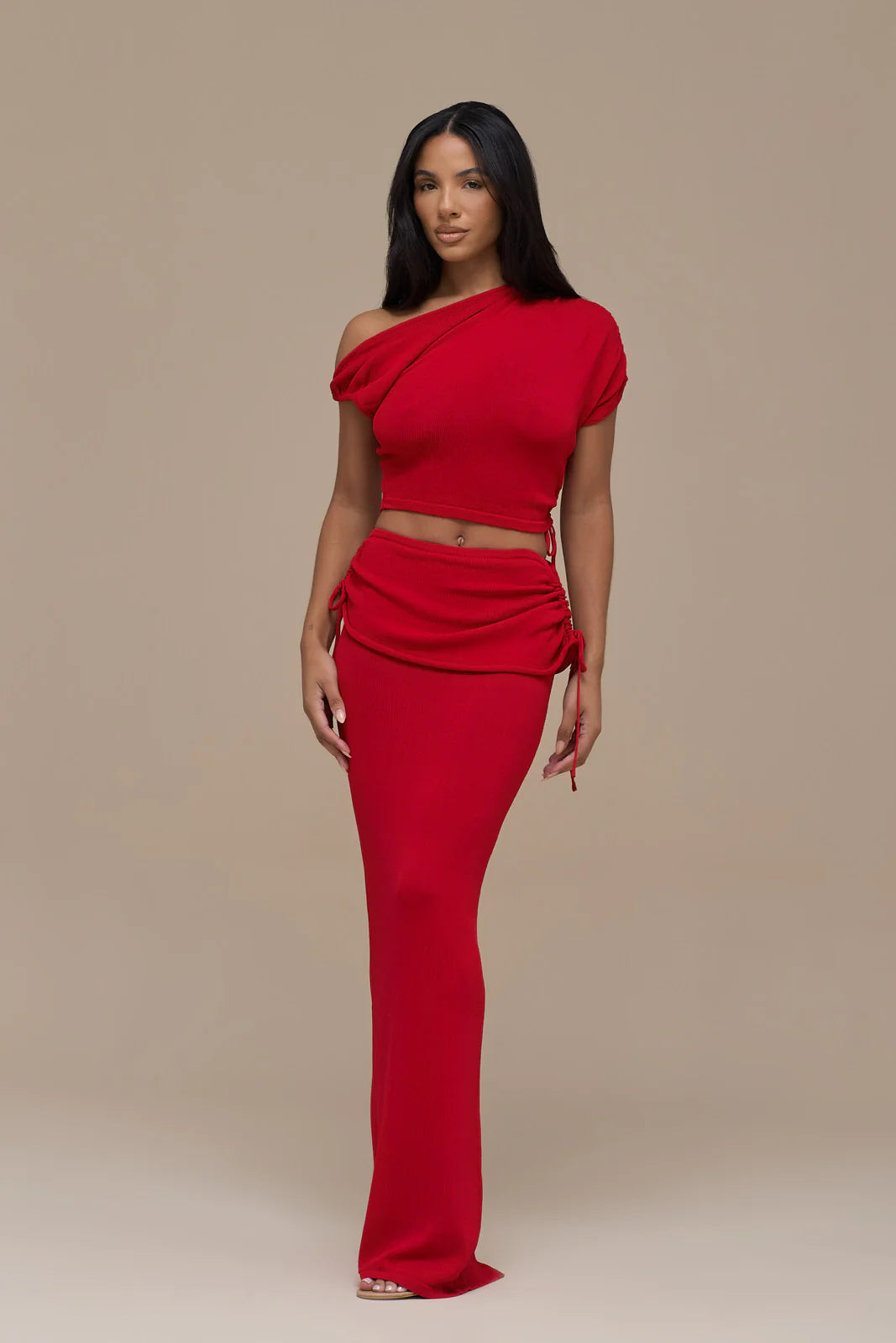 YRIS KNIT CO-ORD | RED