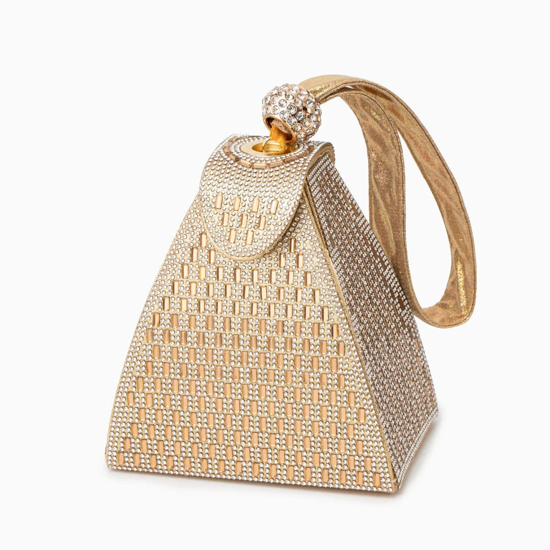 Vioraia Crystal Pyramid Handbag