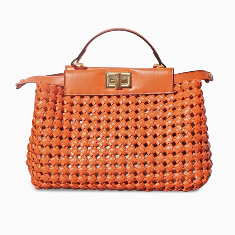 Vioraia Madelynn Braided Tote Bag