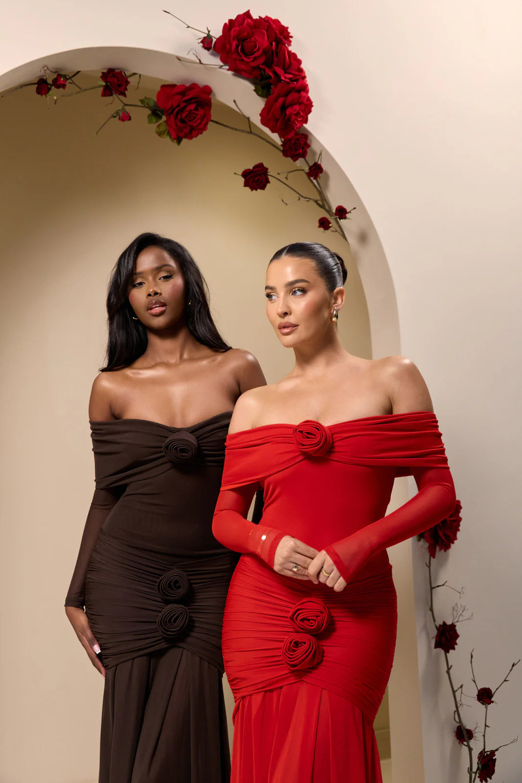 VIVIENNE BARDOT MAXI DRESS | RED - SALE