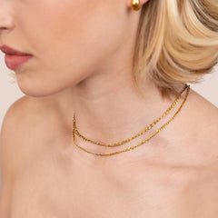 Vioraia Mirabel Double Chain Necklace