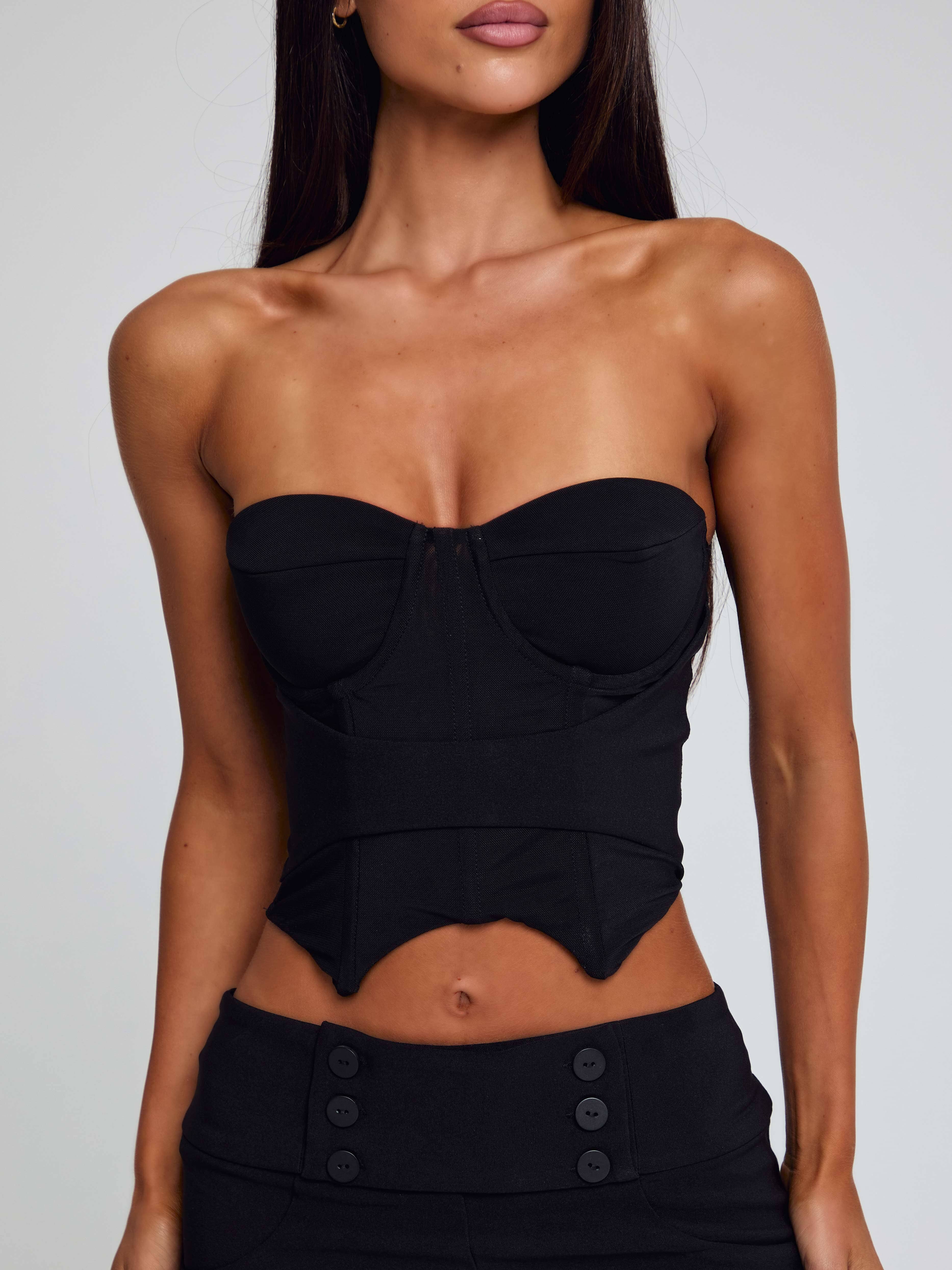 Lucy's ELLIS CORSET TOP BLACK