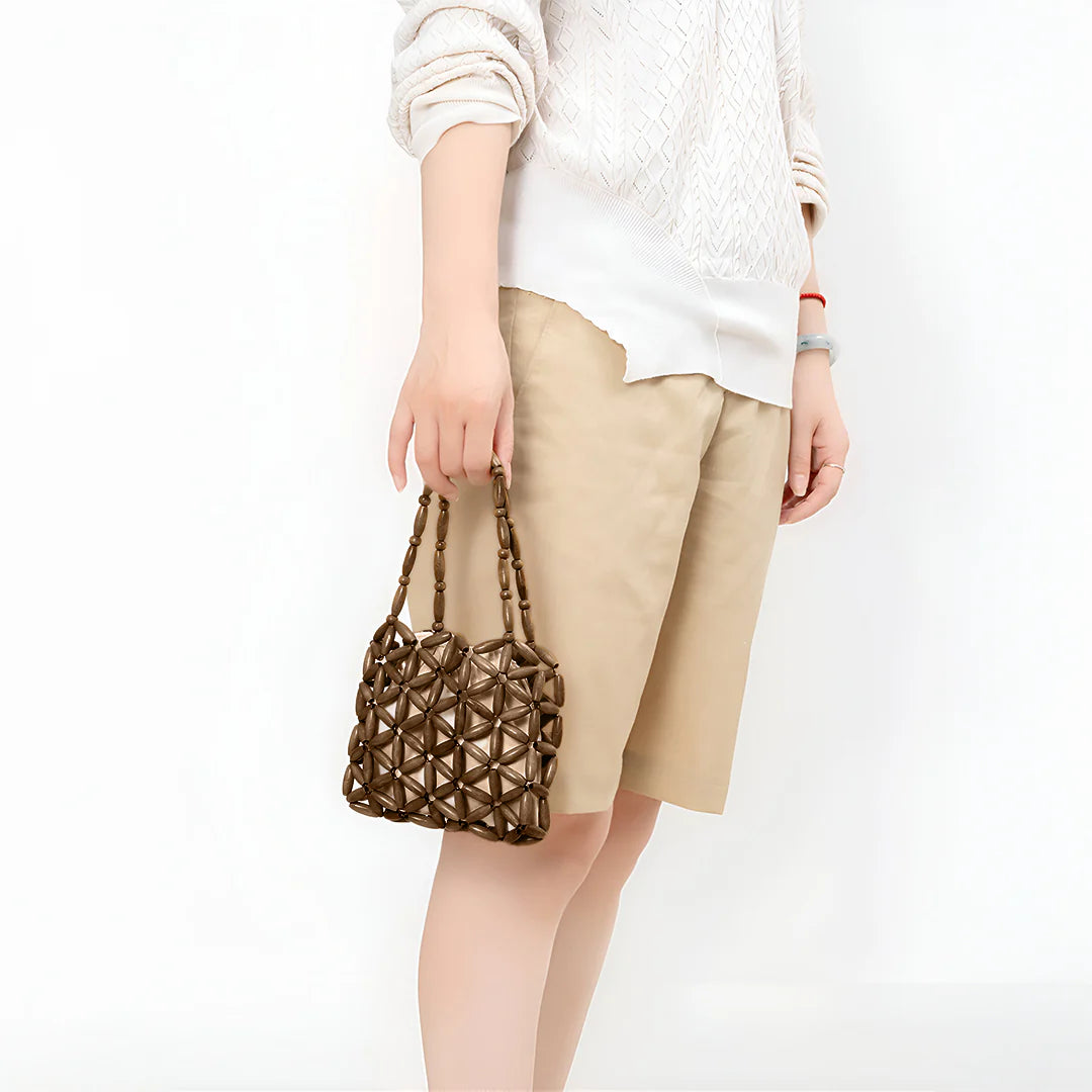 Vioraia Campbell Woven Handbag