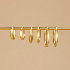 Vioraia Triple Hoop Earrings Set