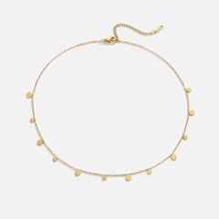 Vioraia Agatha Gold Droplet Necklace