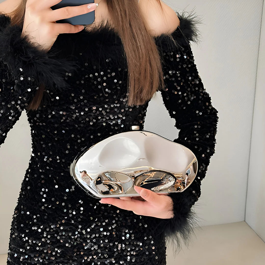 Vioraia Alba Acrylic Clutch Bag