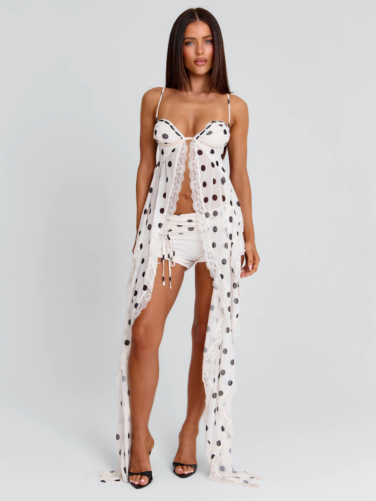 Lucy's ASHLYNE TOP CREAM POLKA DOT